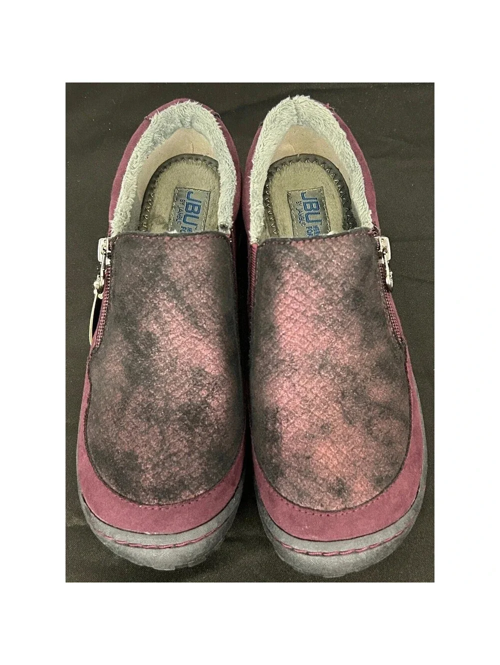 NEW! JBU by Jambu Cranberry B9CRA77 Wine Women's 6.5W Slip-On Memory Foam Shoes